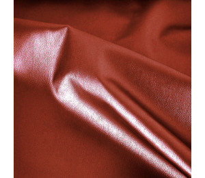 Kunstleder Rex orange rot metallisch glänzend